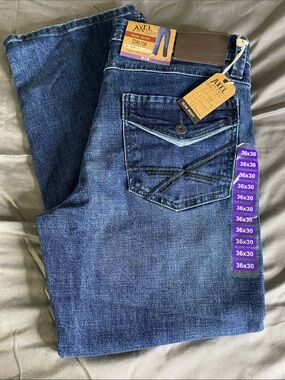 T.K Axel slim boot stretch jeans 36 x 30 NWT
